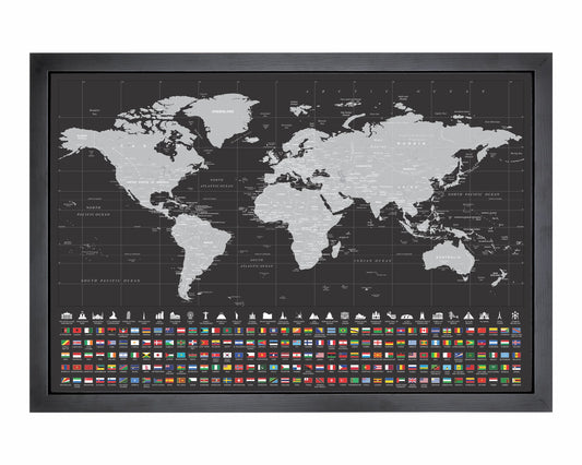 The Gray Wanderer with Flags