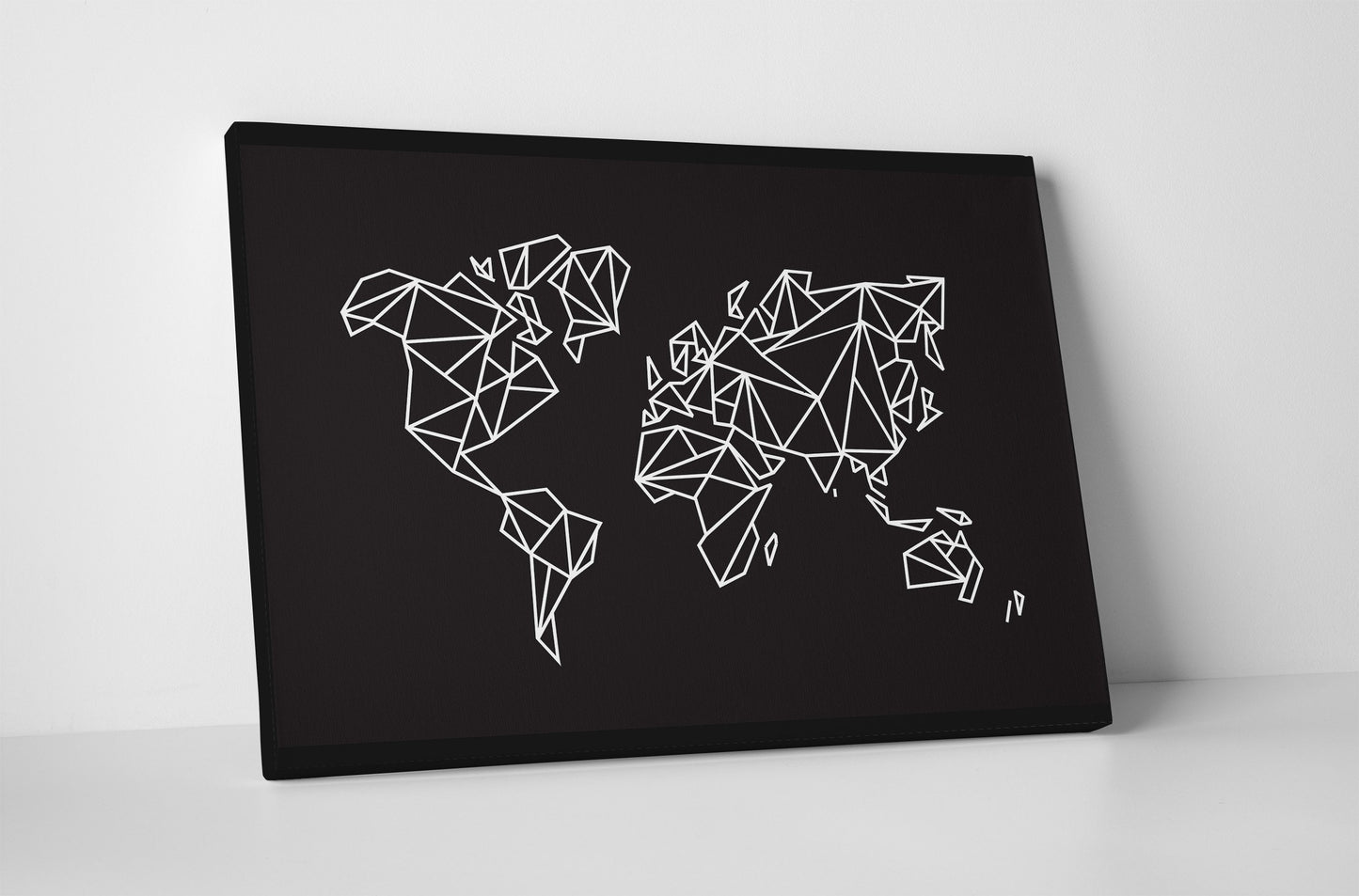 Canvas World Map | Minimalist Style