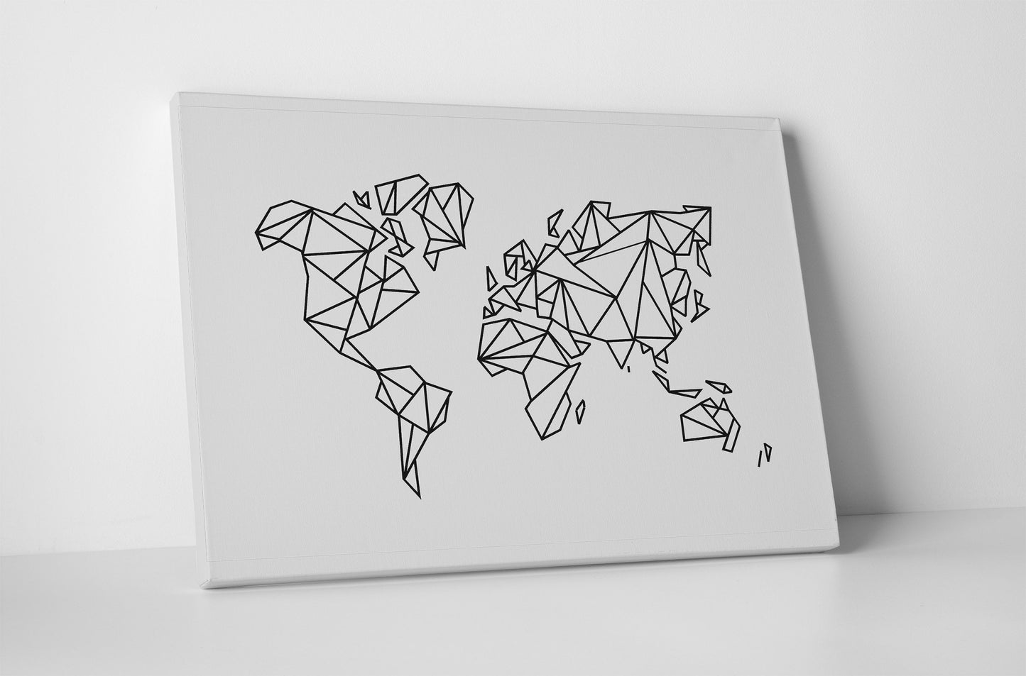 Canvas World Map | Minimalist Style