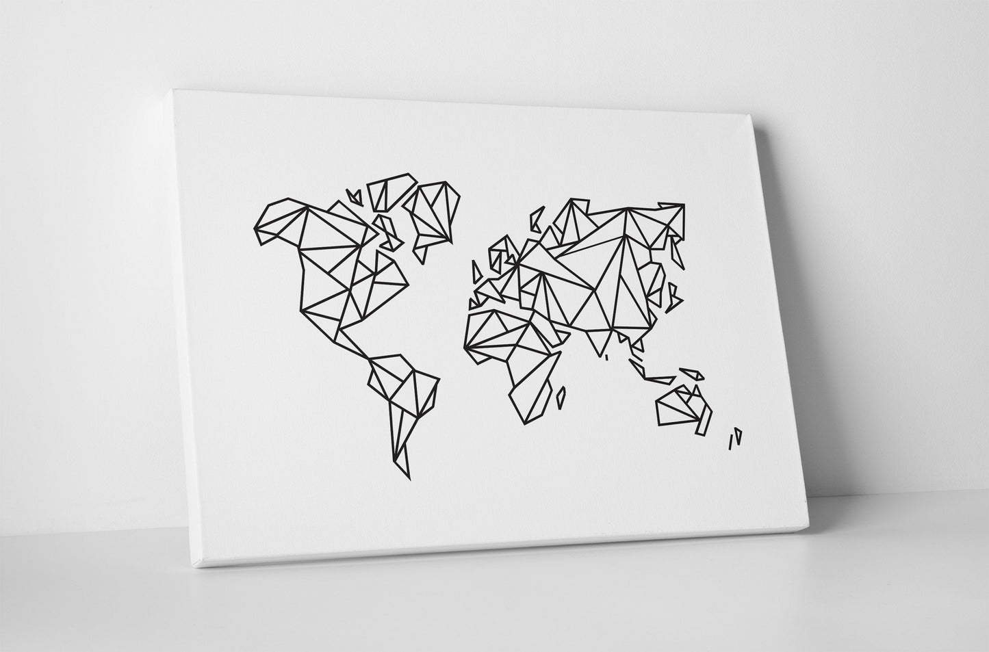 Canvas World Map | Minimalist Style