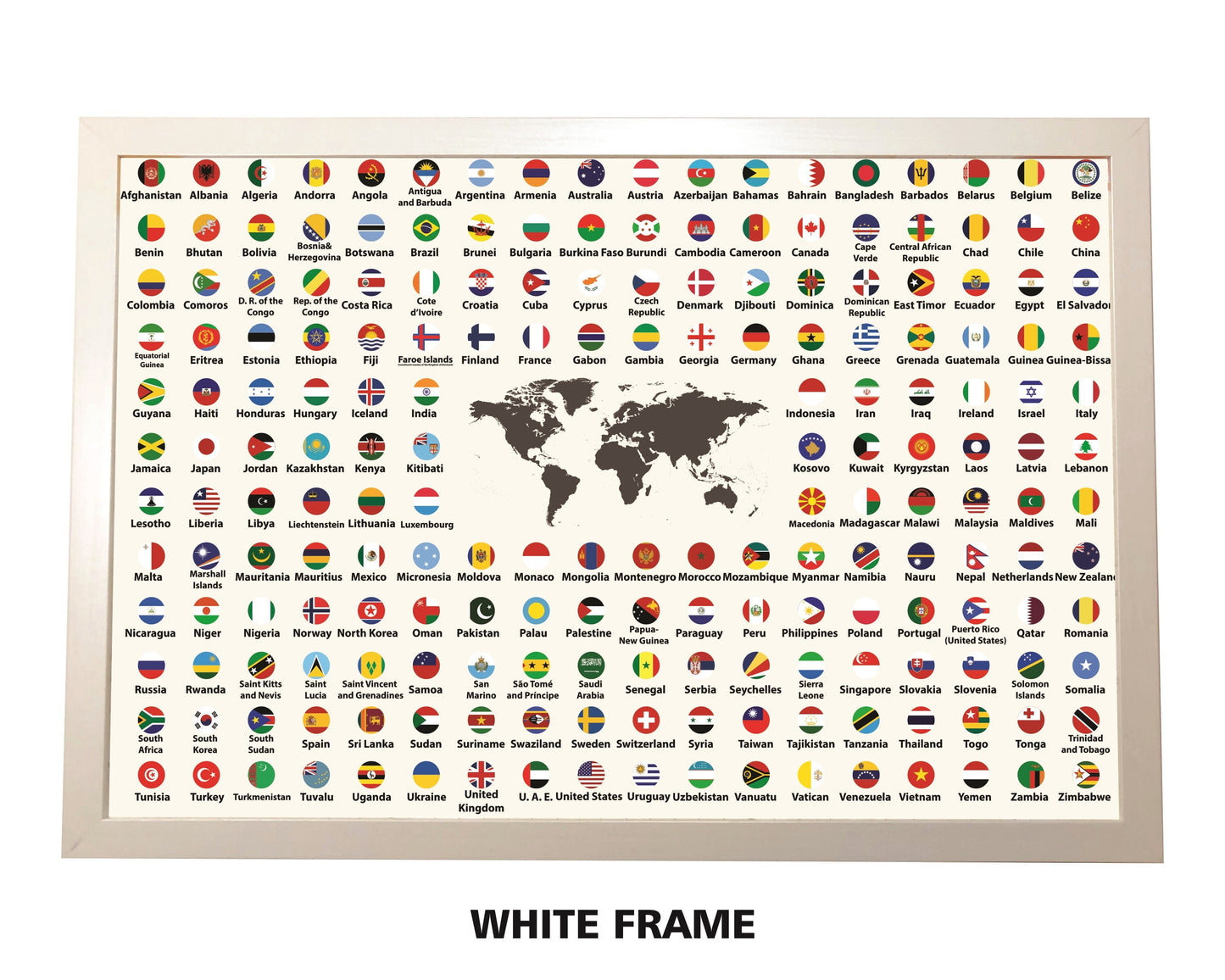 Pushpin Flags of the World | Circles