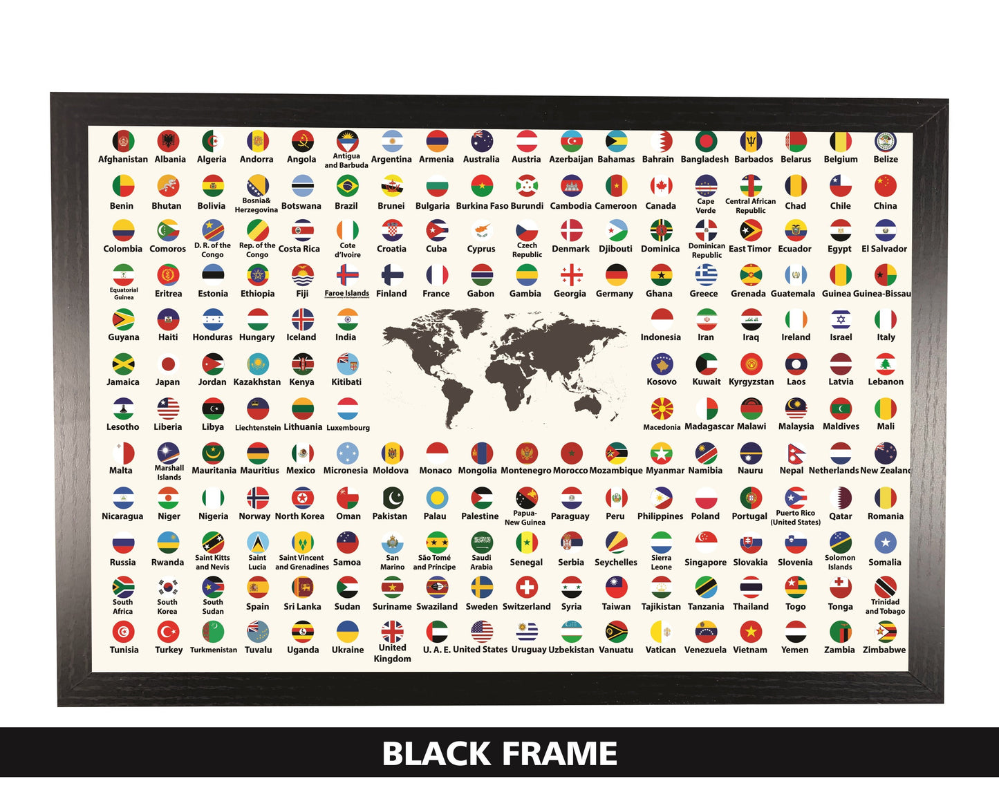 Pushpin Flags of the World | Circles