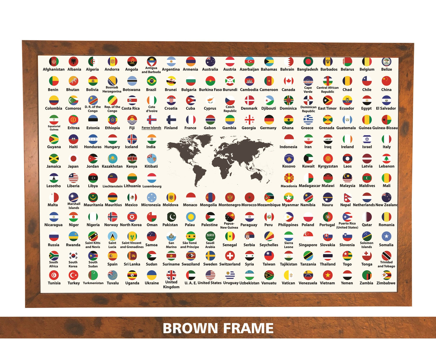 Pushpin Flags of the World | Circles