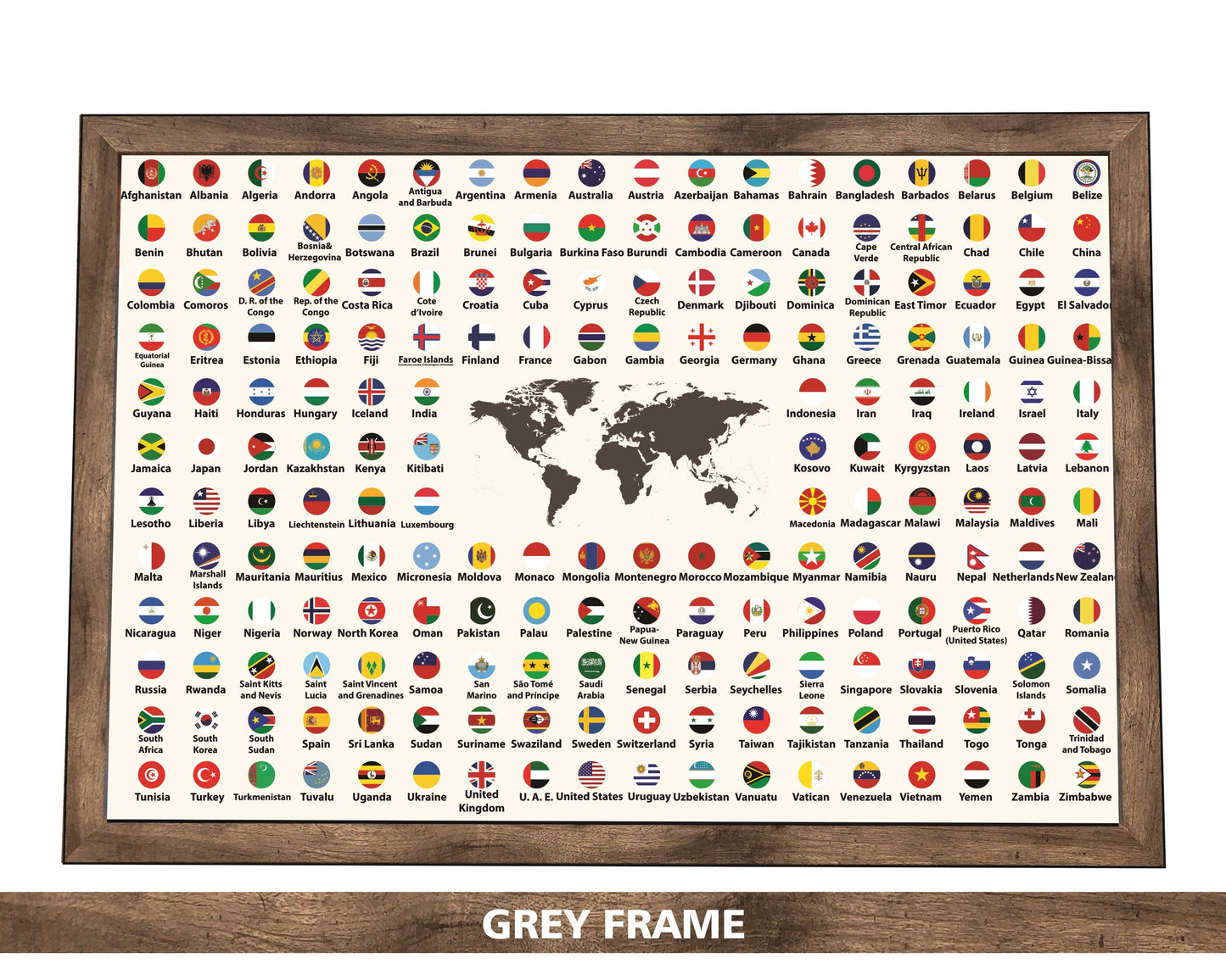 Pushpin Flags of the World | Circles
