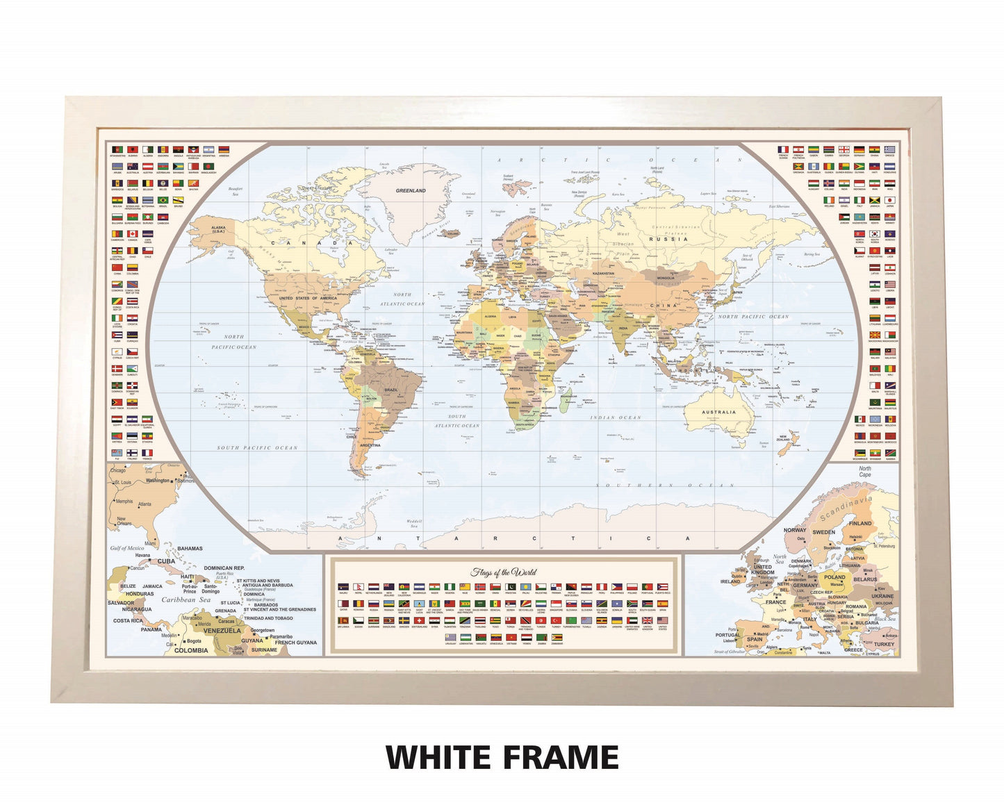 The Framed Wanderer with Flags