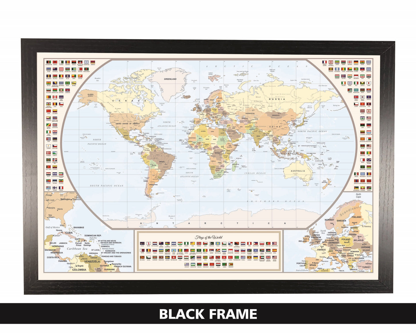 The Framed Wanderer with Flags