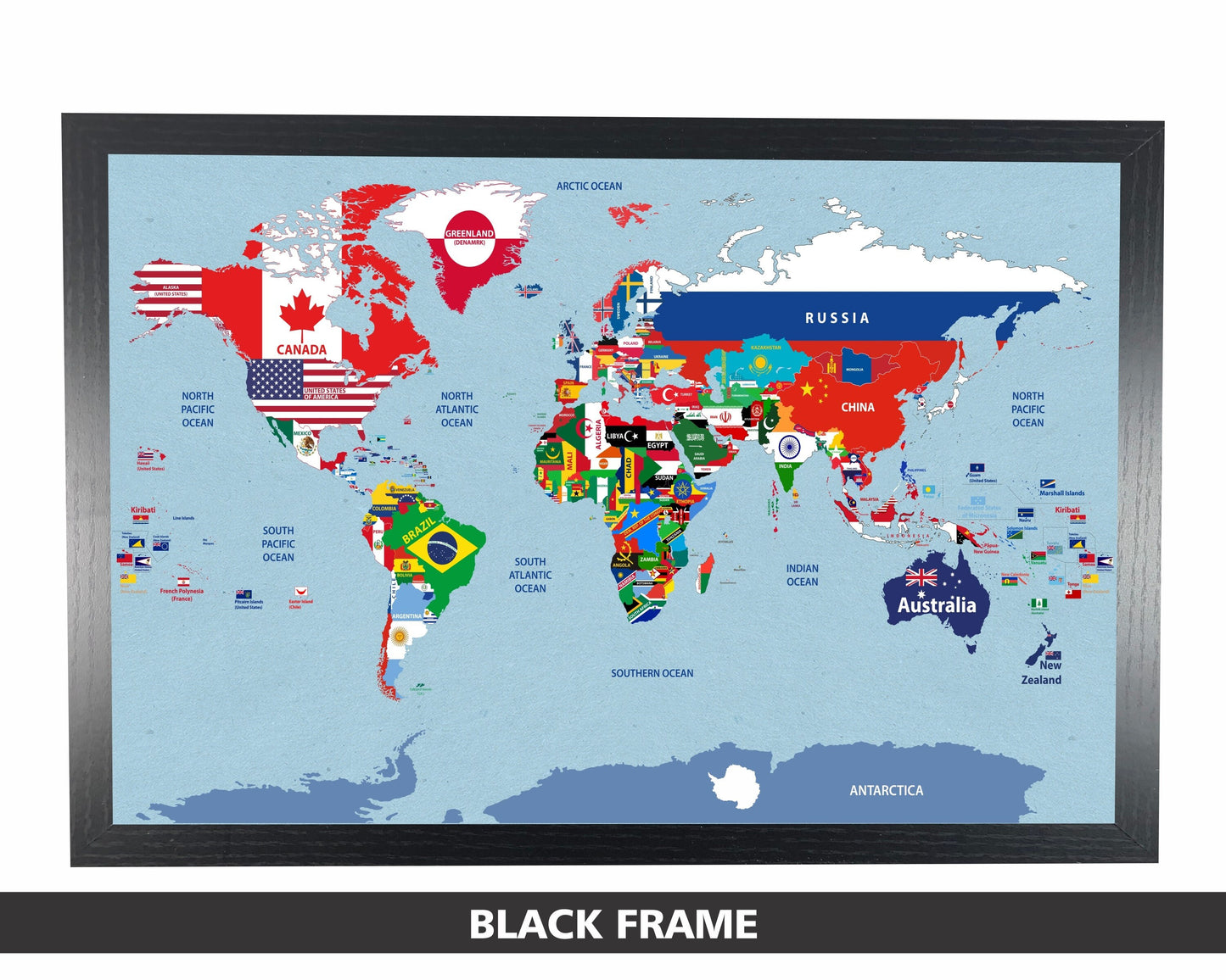 World Flags Map