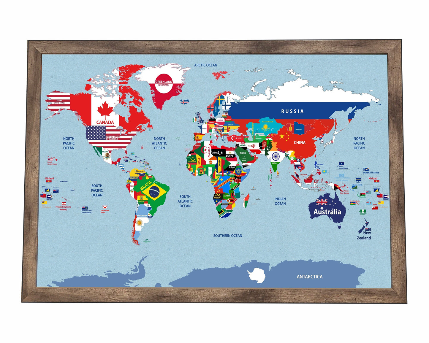 World Flags Map
