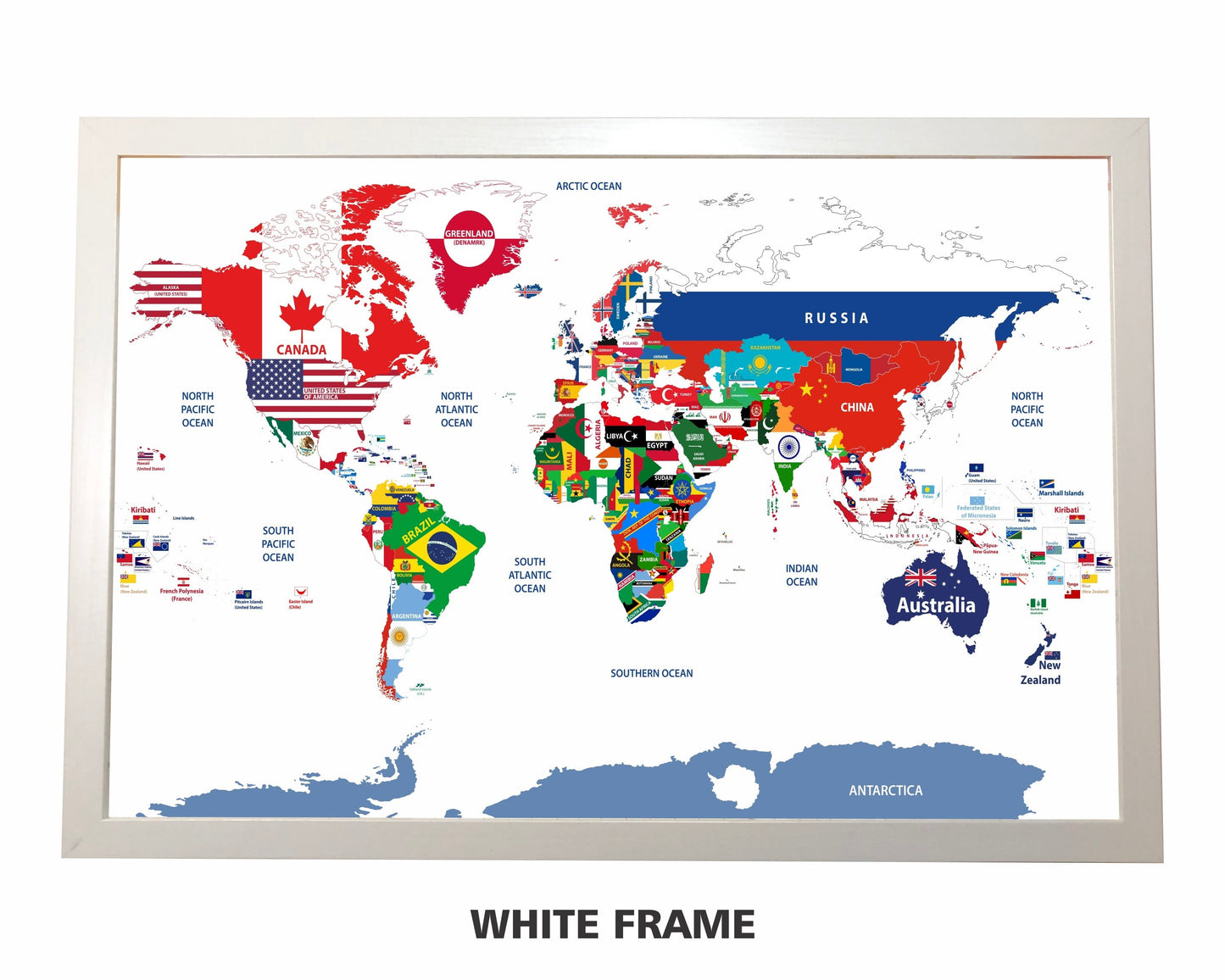 World Flags Map