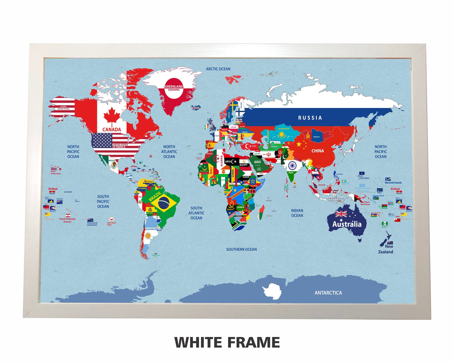 World Flags Map