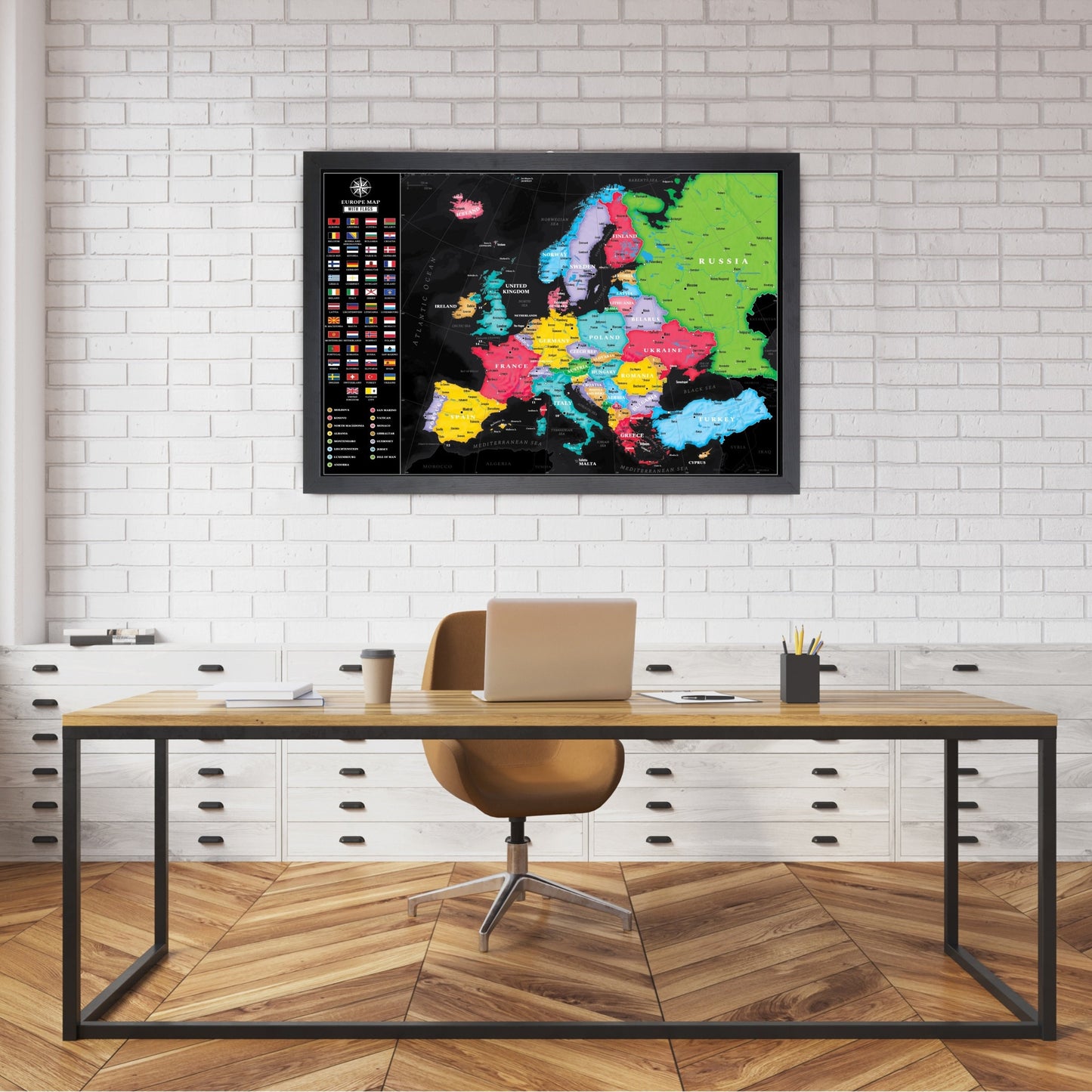 Bold Europe Map