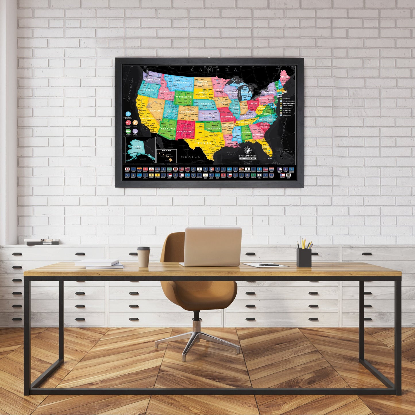 Bold USA Map