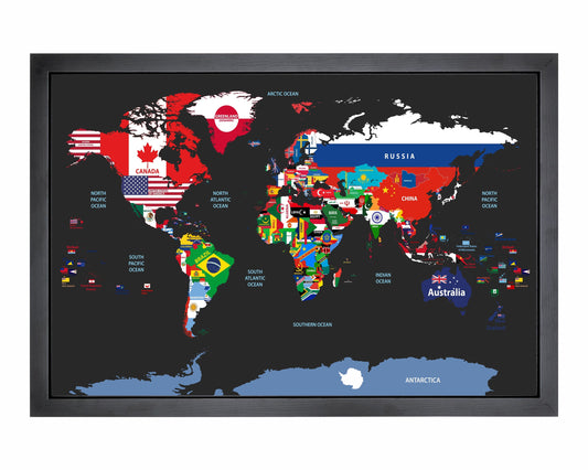 World Flags Map