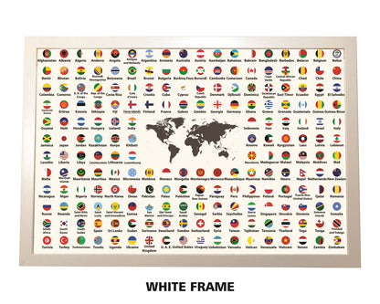 Pushpin Flags of the World | Circles