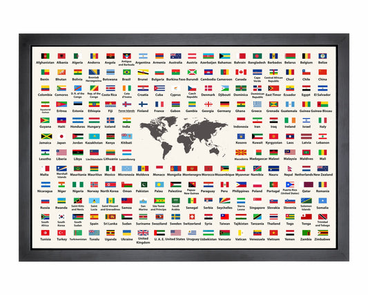 Pushpin Flags of the World