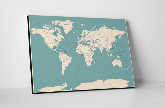Canvas World Map | Minimalist